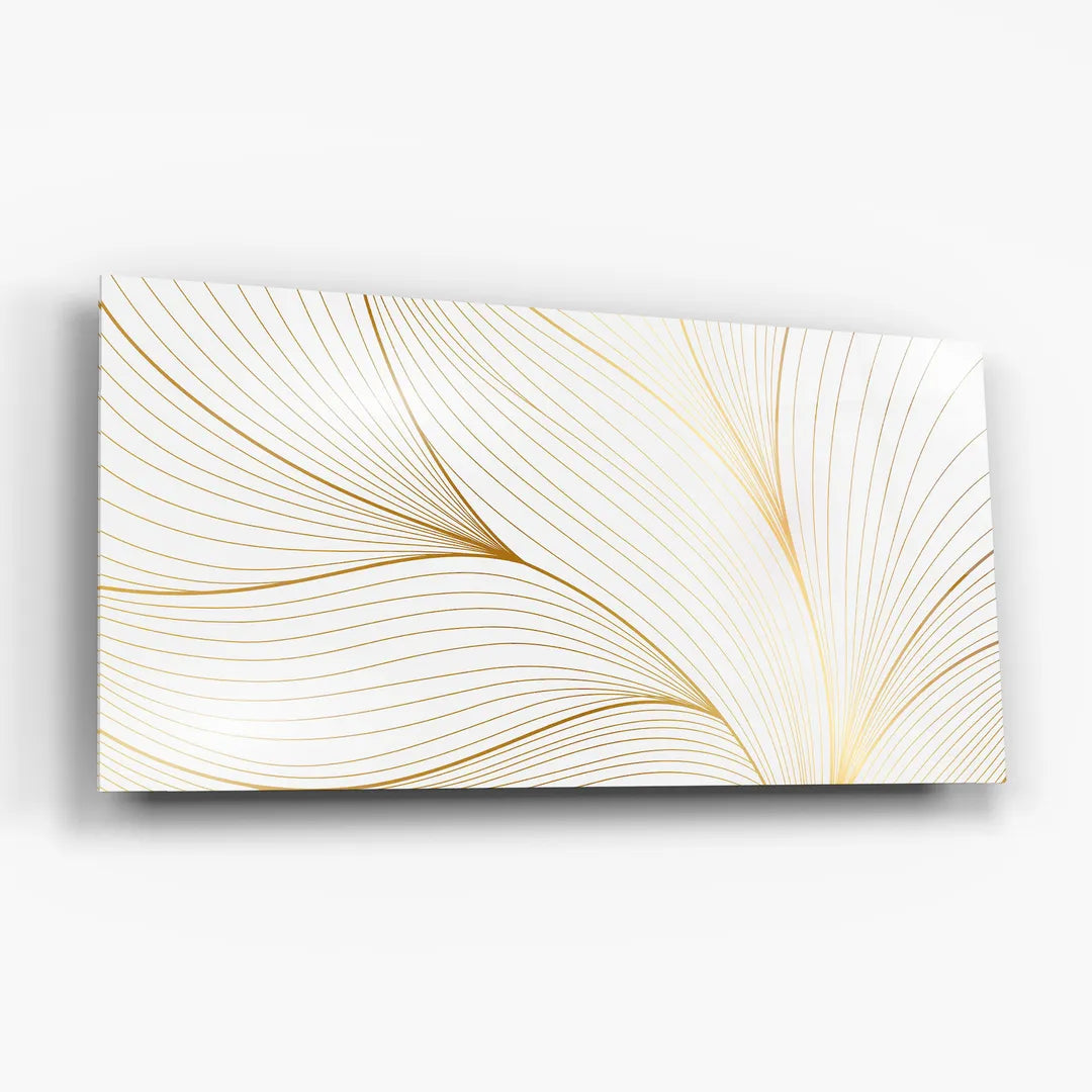 Pure White Glass Wall Art