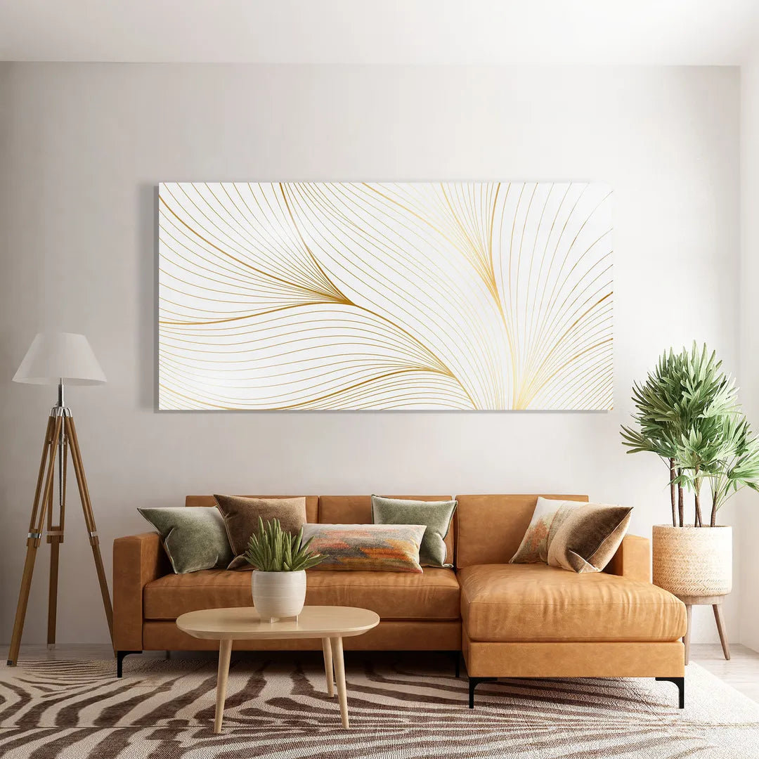 Pure White Glass Wall Art