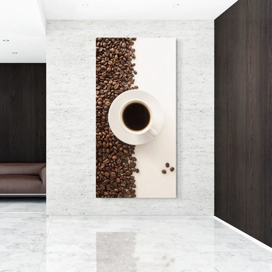 Contrasted Coffee Glass Wall Art