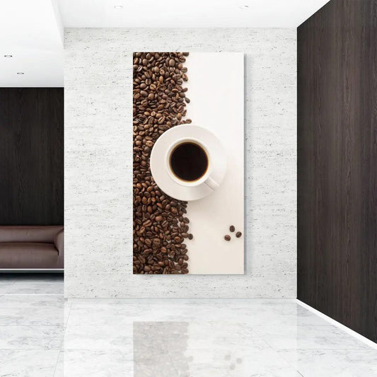 Contrasted Coffee Glass Wall Art