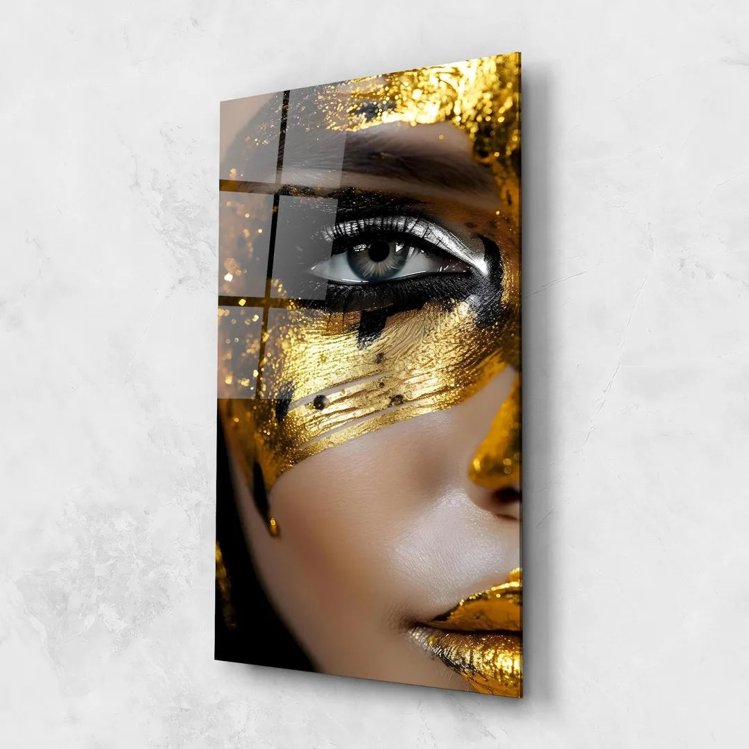 Eyeliner Glass Wall Art