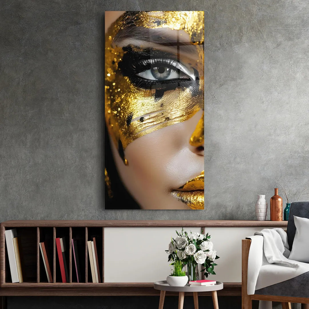 Eyeliner Glass Wall Art