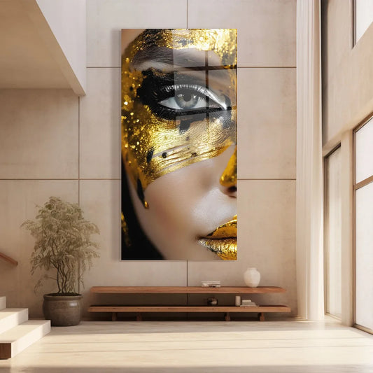 Eyeliner Glass Wall Art