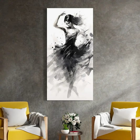 Dancing Woman Glass Wall Art - LUXARTDECO
