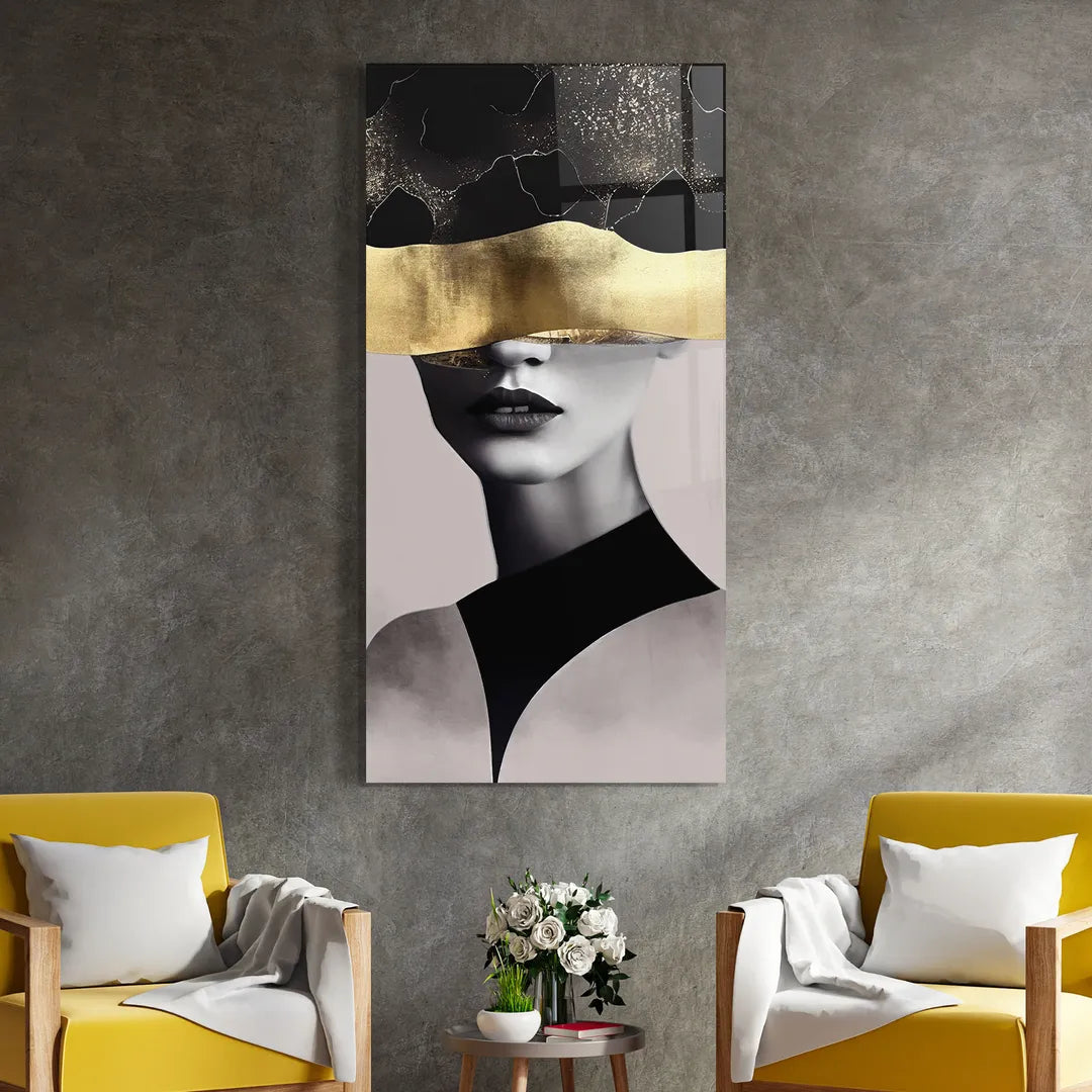 Golden Dream Glass Wall Art