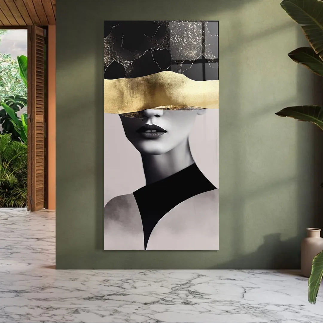 Golden Dream Glass Wall Art