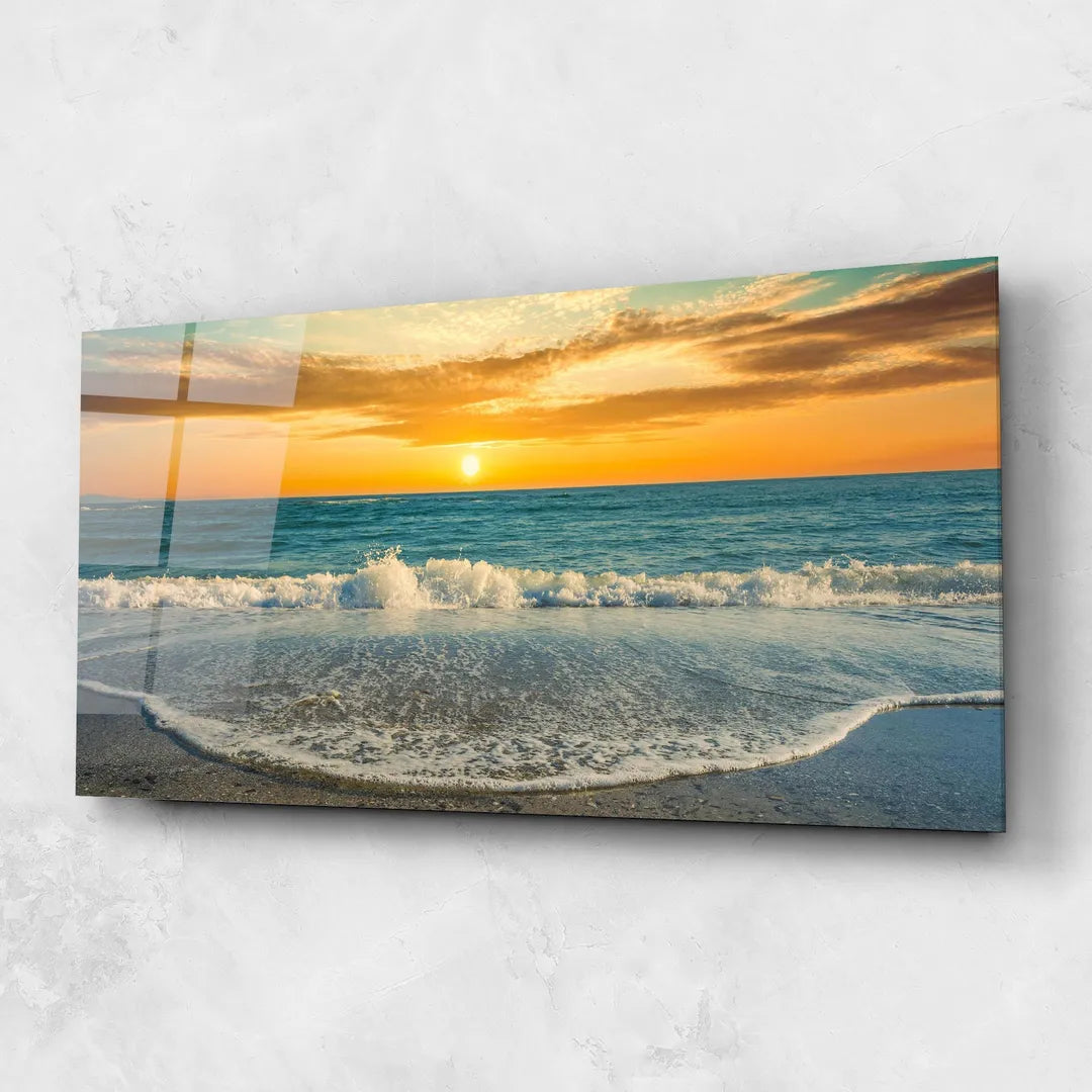 Sunset Glass Wall Art