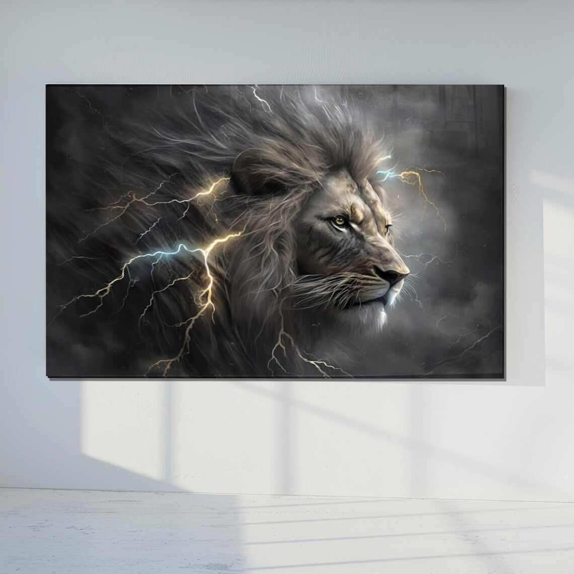 Lion Glas Wall Art