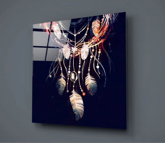 Dreamcatcher Glass Wall Art - LUXARTDECO