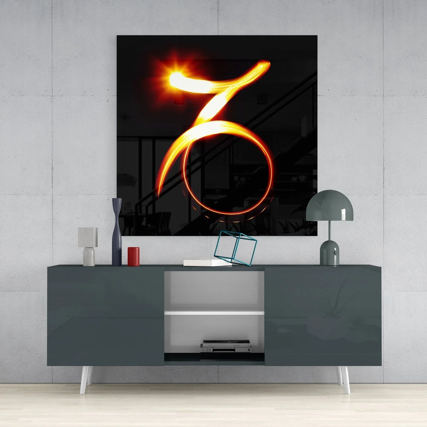 Horoscopes - Capricorn Glass Wall Art - LUXARTDECO