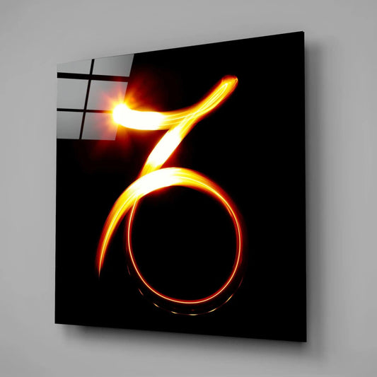 Horoscopes - Capricorn Glass Wall Art - LUXARTDECO