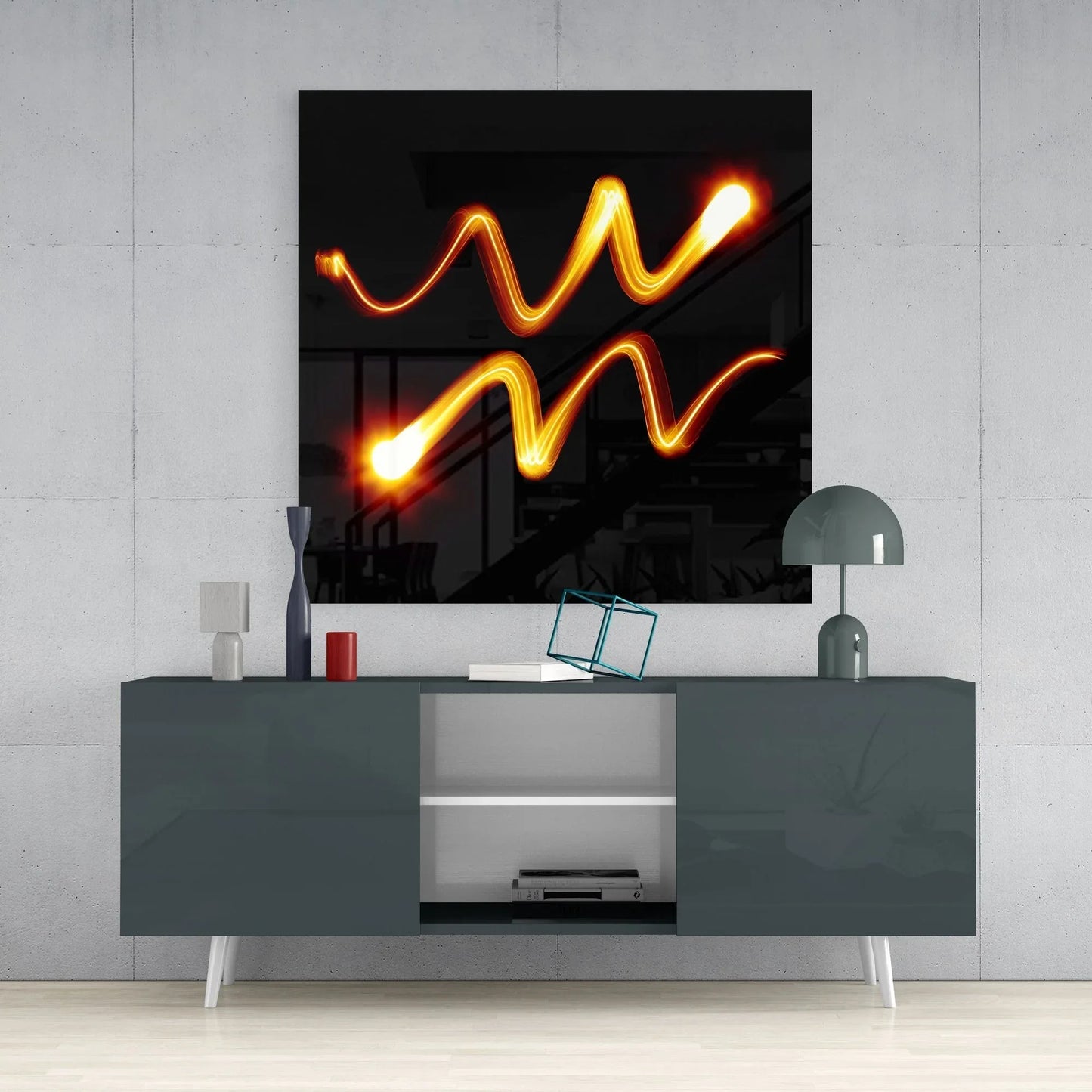 Horoscopes - Aquarius Glass Wall Art - LUXARTDECO