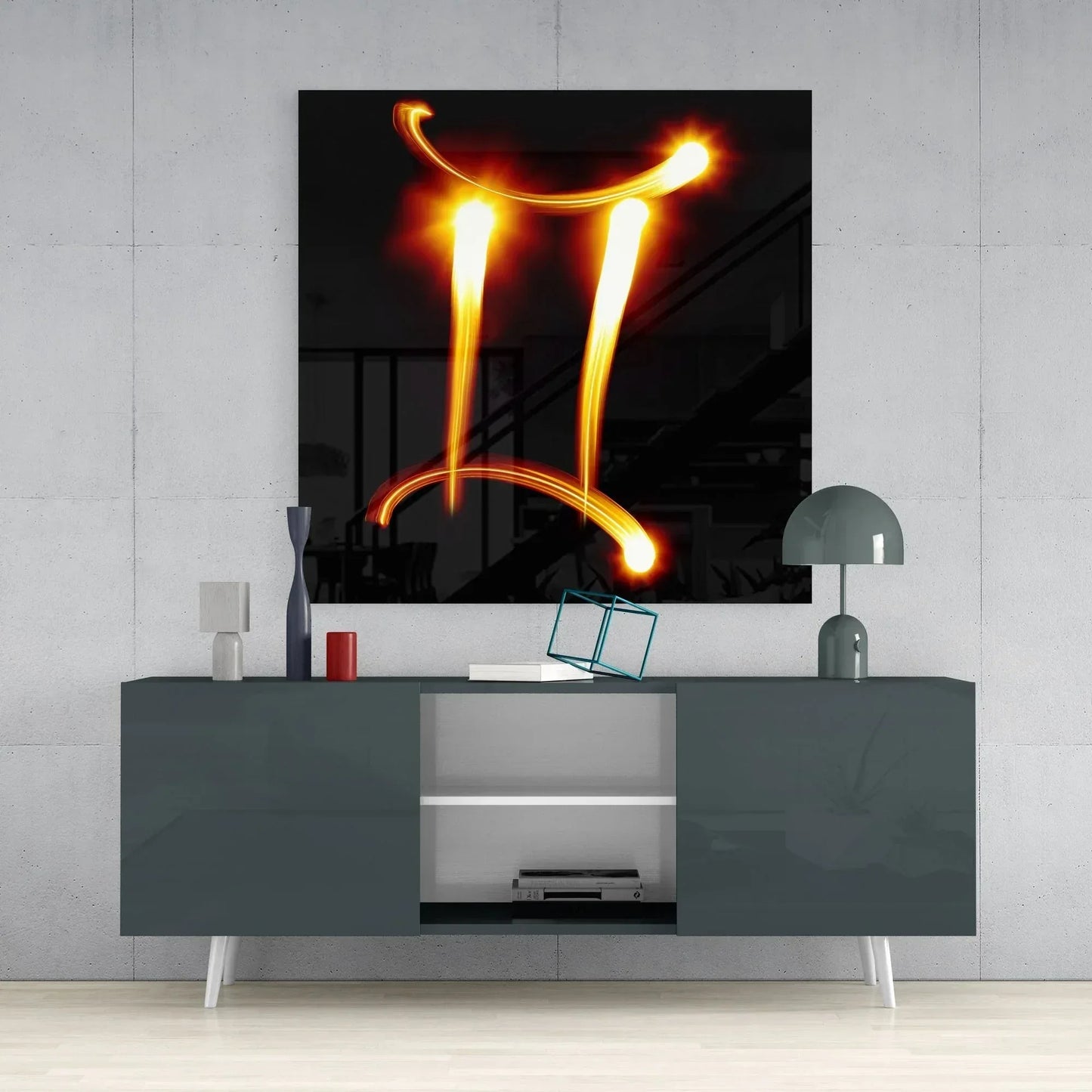 Horoscopes - Gemini Glass Wall Art - LUXARTDECO