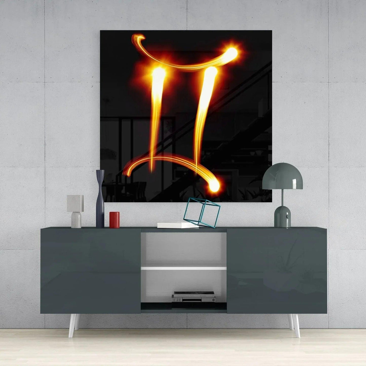 Horoscopes - Gemini Glass Wall Art - LUXARTDECO