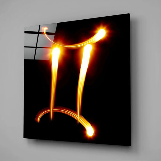Horoscopes - Gemini Glass Wall Art - LUXARTDECO