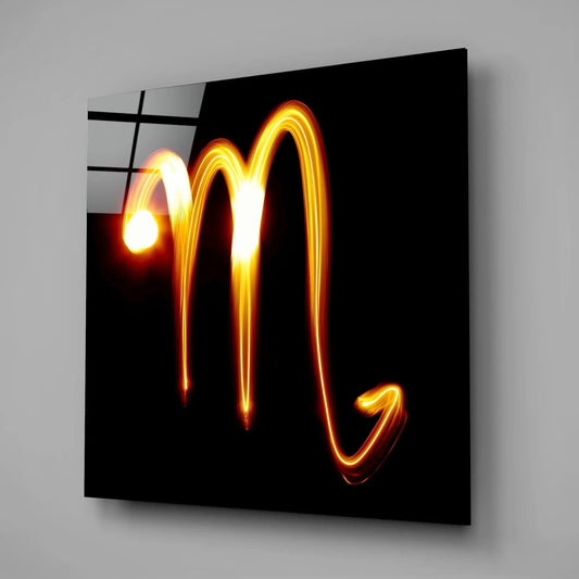 Horoscopes - Scorpio Glass Wall Art - LUXARTDECO