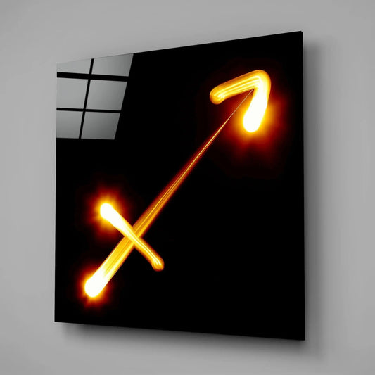 Horoscopes - Sagittarius Glass Wall Art - LUXARTDECO