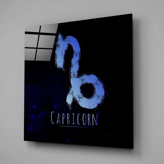 Horoscopes - Capricorn Glass Wall Art - LUXARTDECO