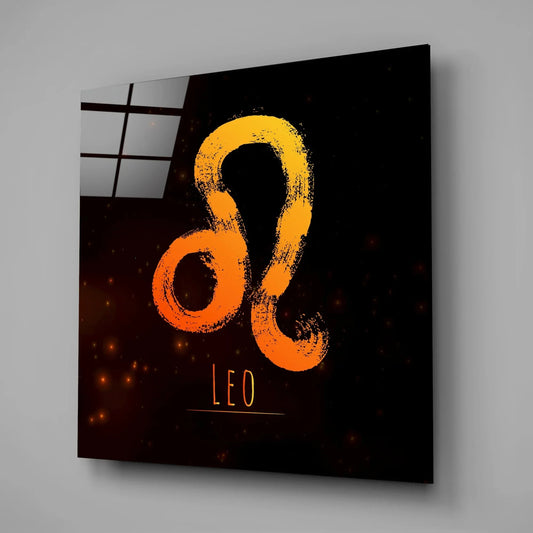 Horoscopes - Leo Glass Wall Art - LUXARTDECO