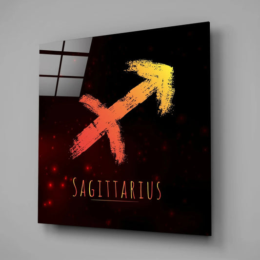 Horoscopes - Sagittarius Glass Wall Art - LUXARTDECO