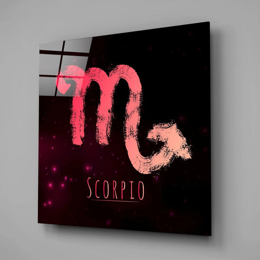 Horoscopes - Scorpio Glass Wall Art - LUXARTDECO
