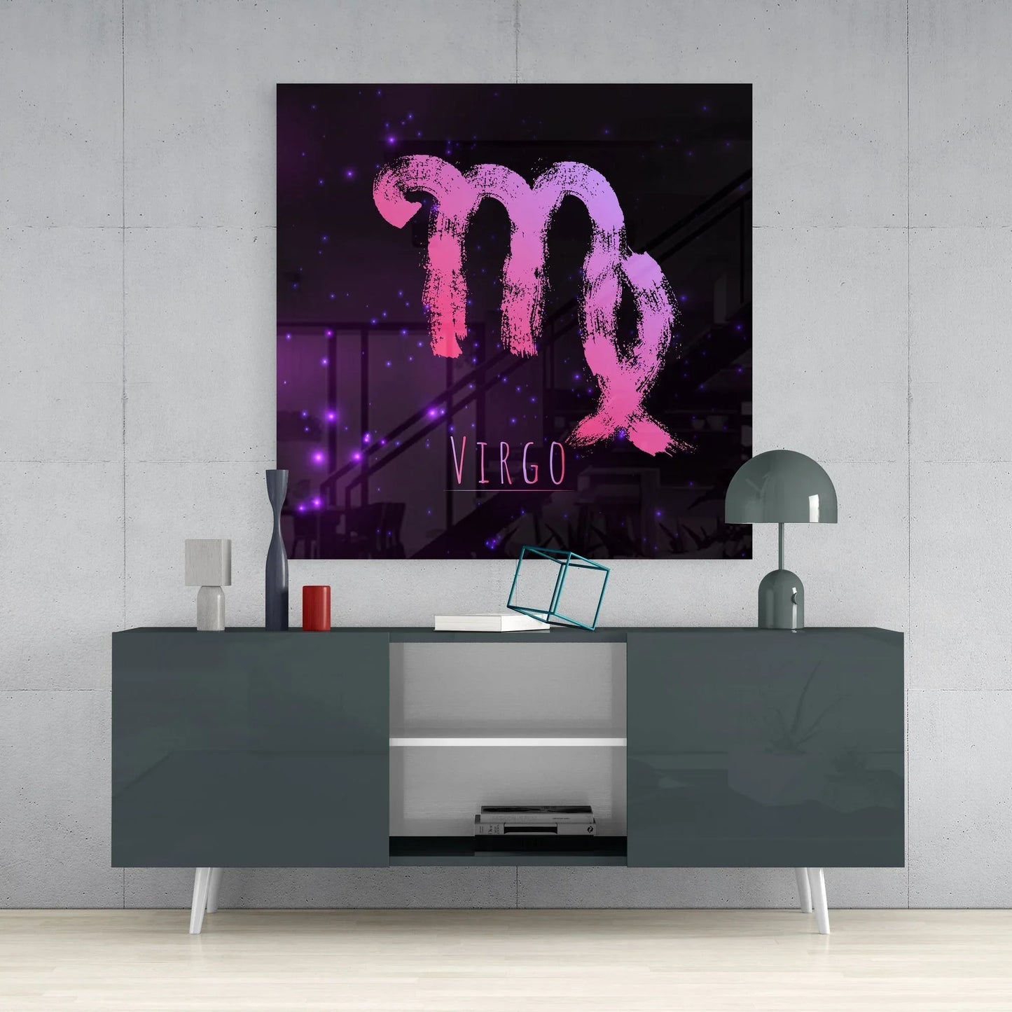 Horoscopes - Virgo Glass Wall Art - LUXARTDECO