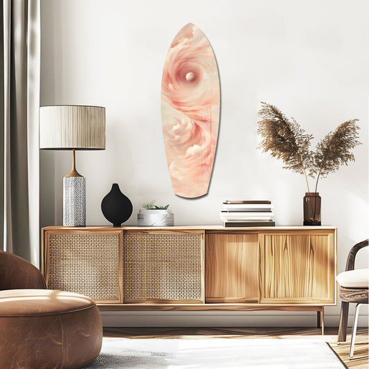 Pinky Swirl Glass Wall Art