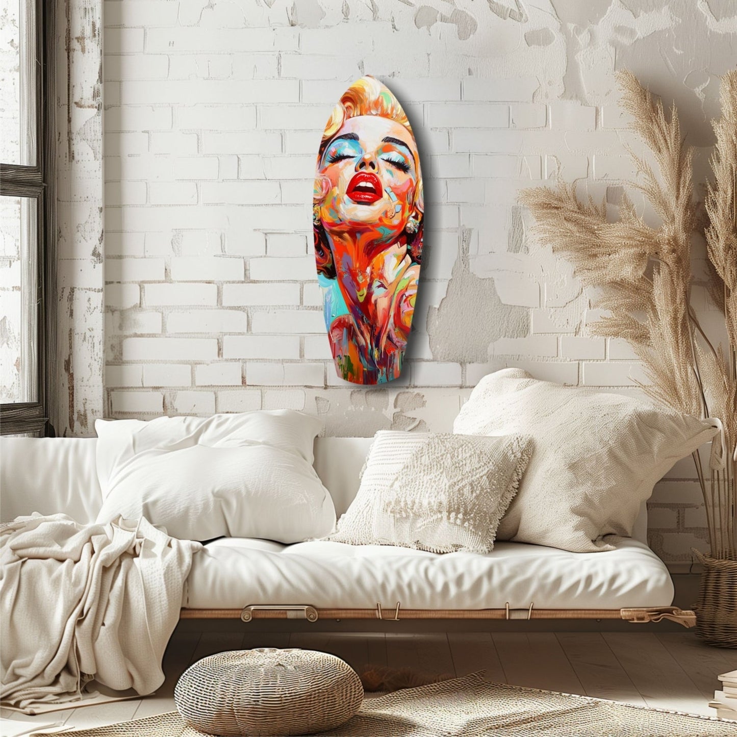 Marilyn Monroe Vintage Dreams Glass Wall Art