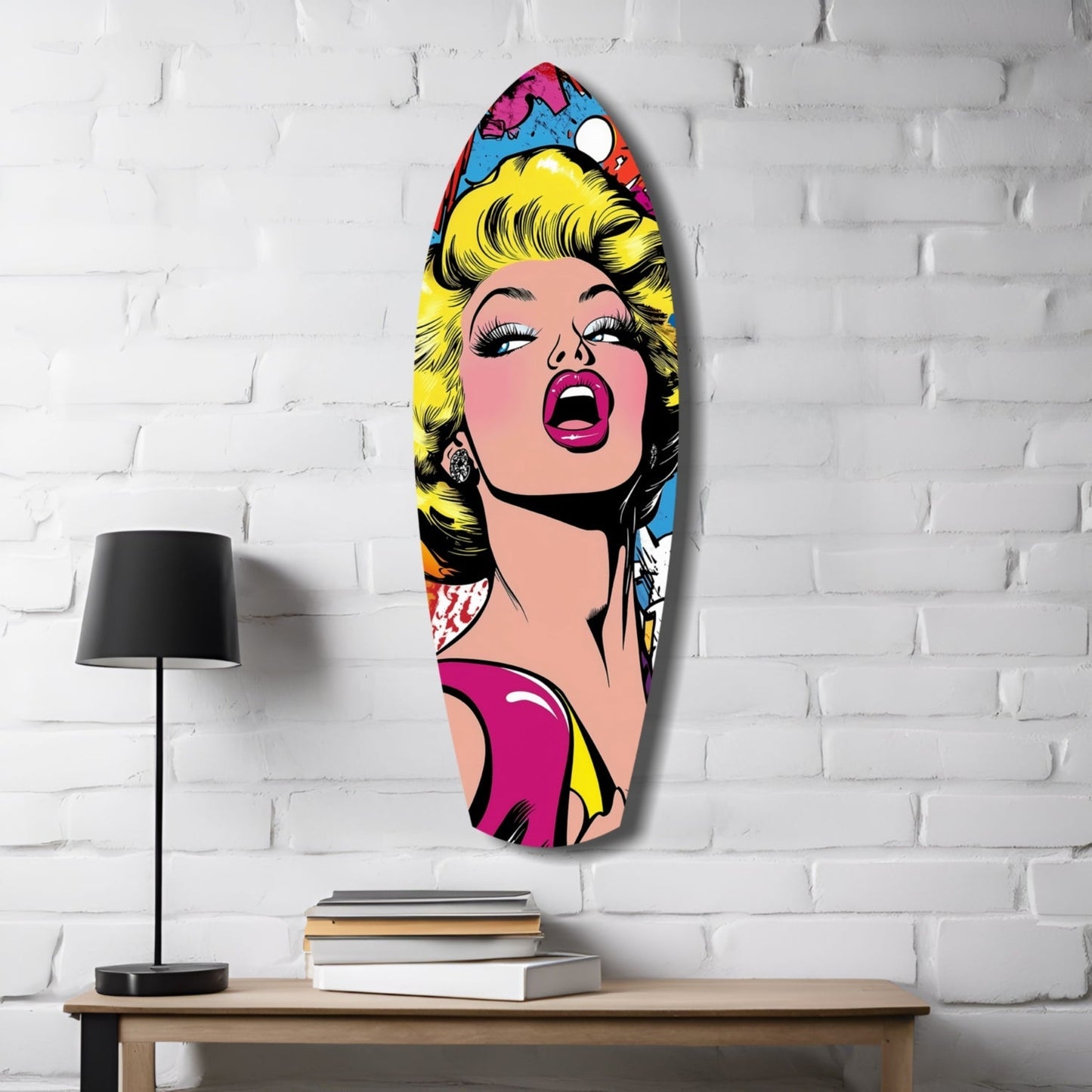 Marilyn Monroe Popart Glass Wall Art