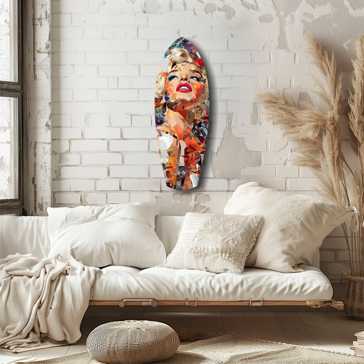 Marilyn Monroe The Shiniest Star Glass Wall Art