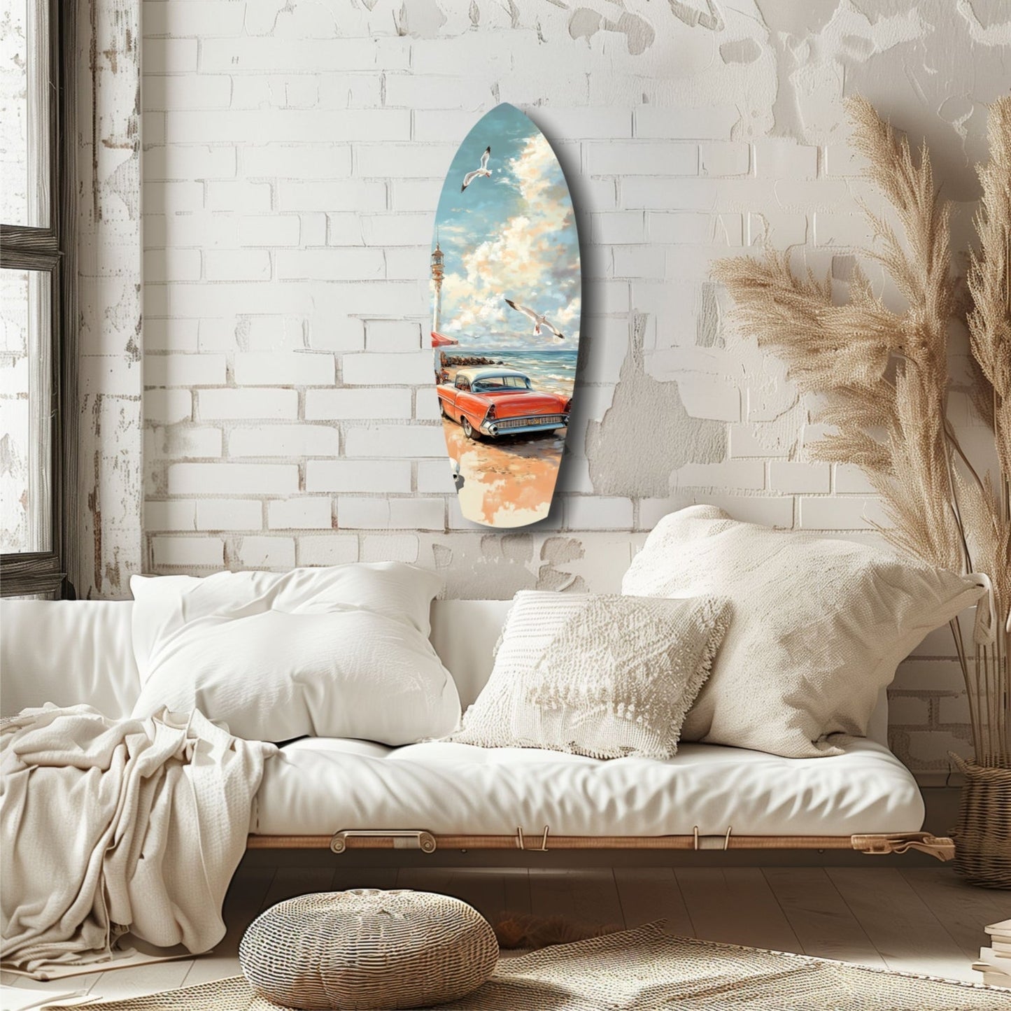 Timeless by the Sea Glass Wall Art