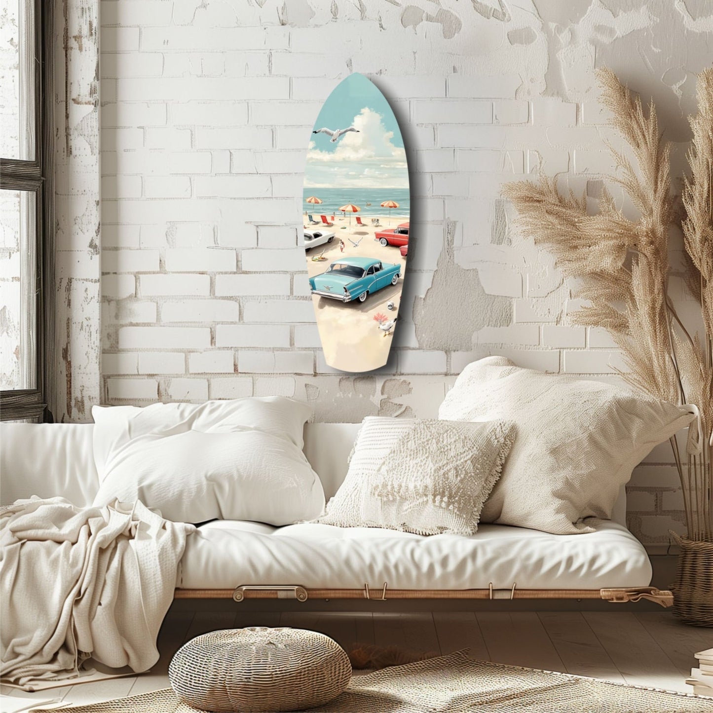 Timeless by the Sea V3 Glass Wall Art