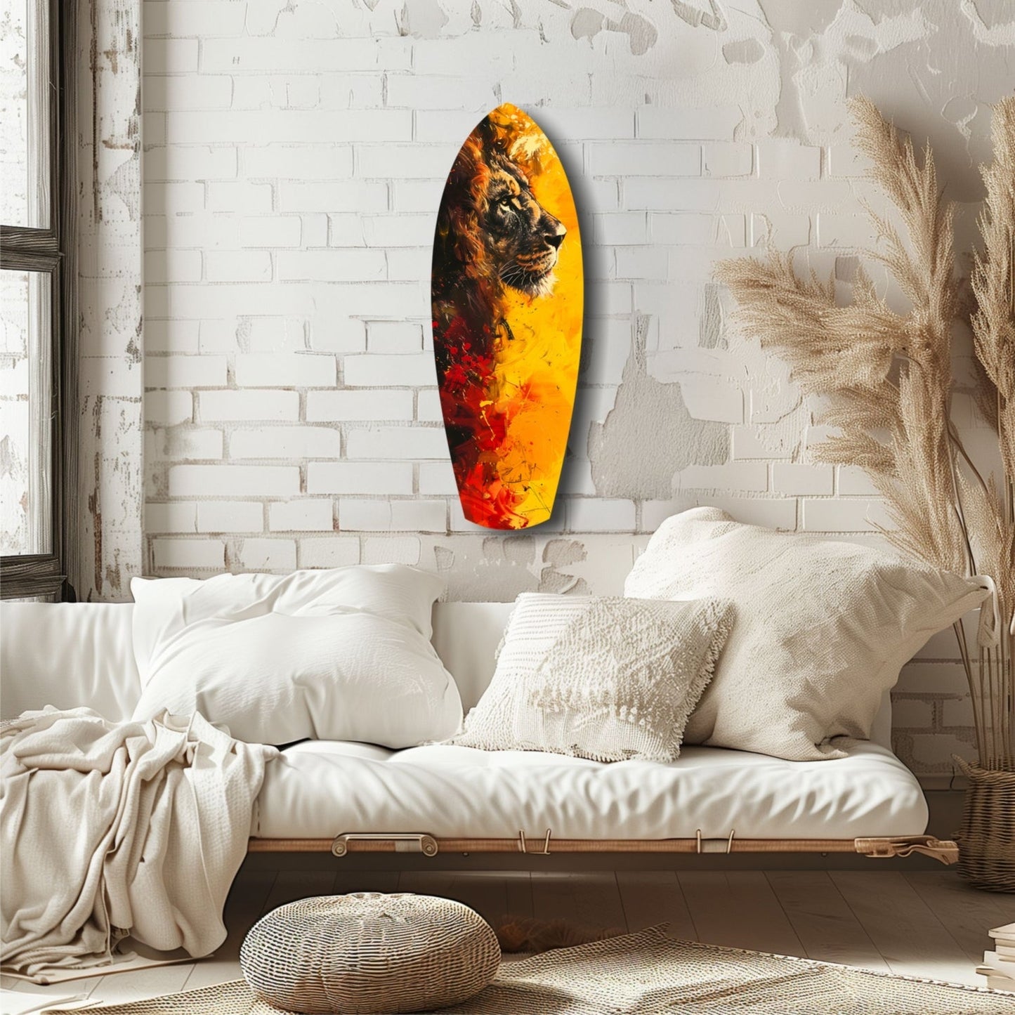 Lion Pride V2 Glass Wall Art