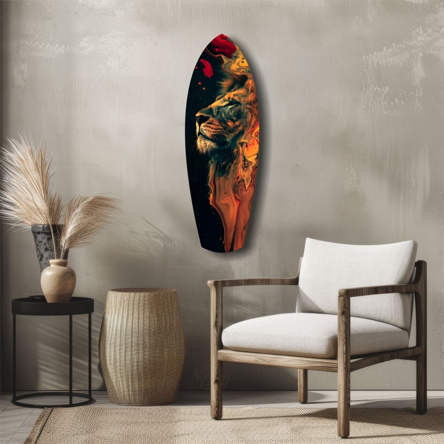 Lion Pride V5 Glass Wall Art