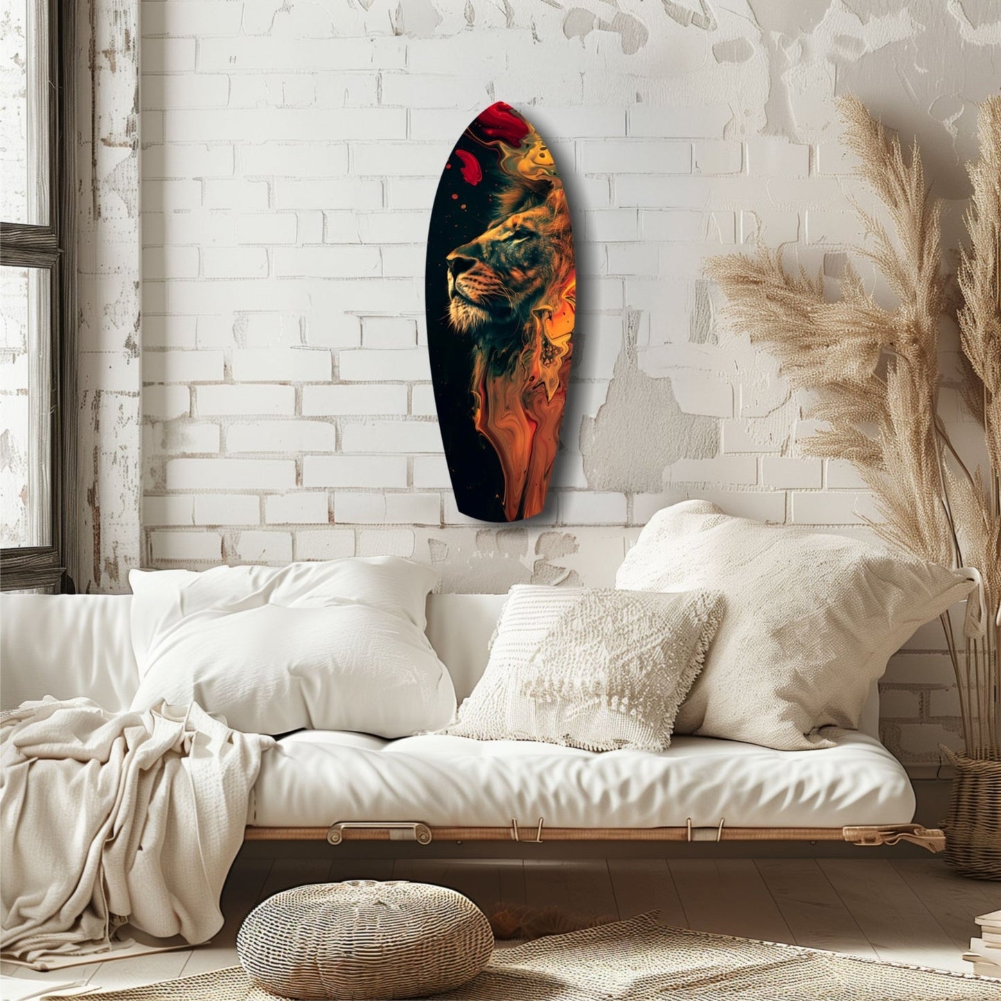 Lion Pride V5 Glass Wall Art