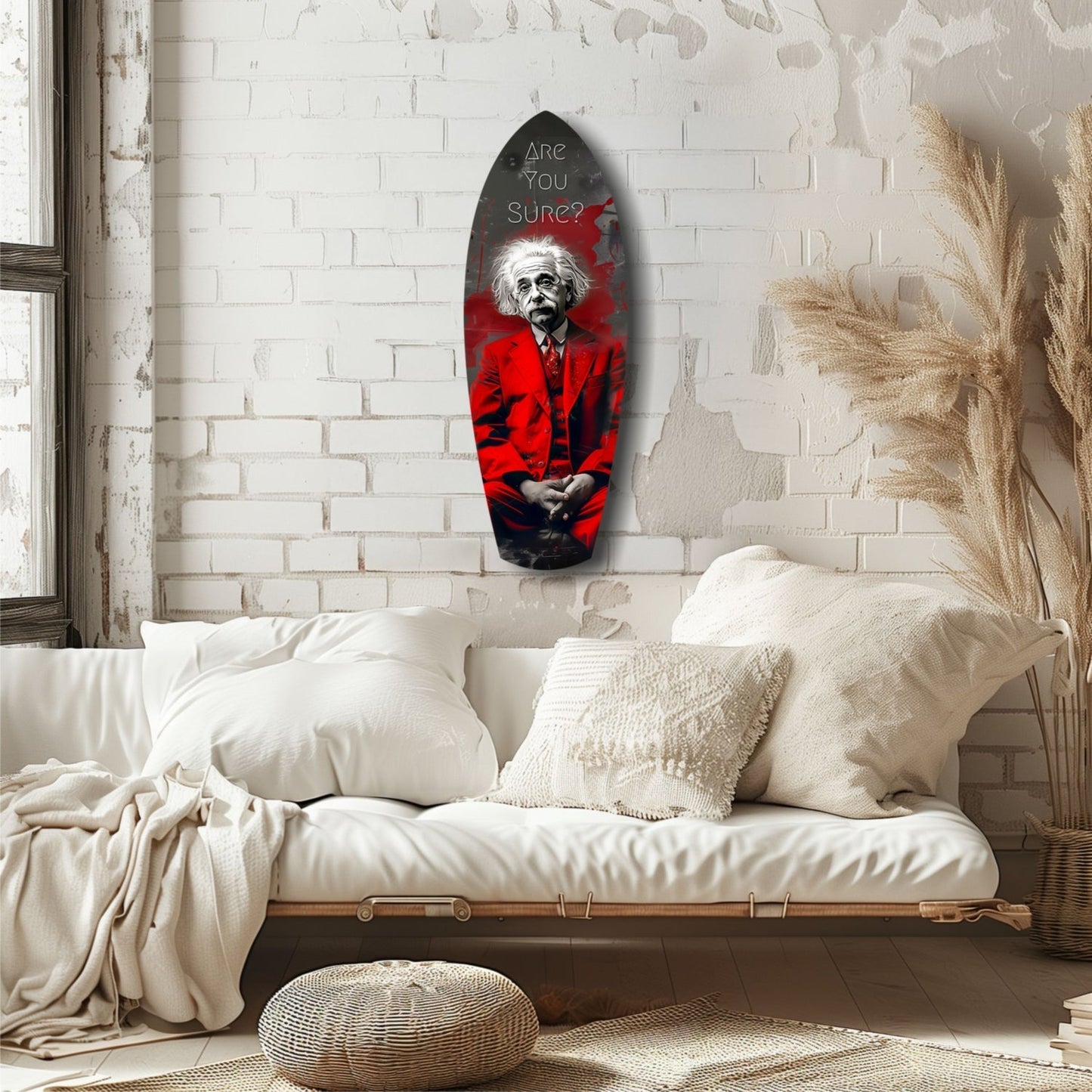 Are You Sure Glass Wall Art