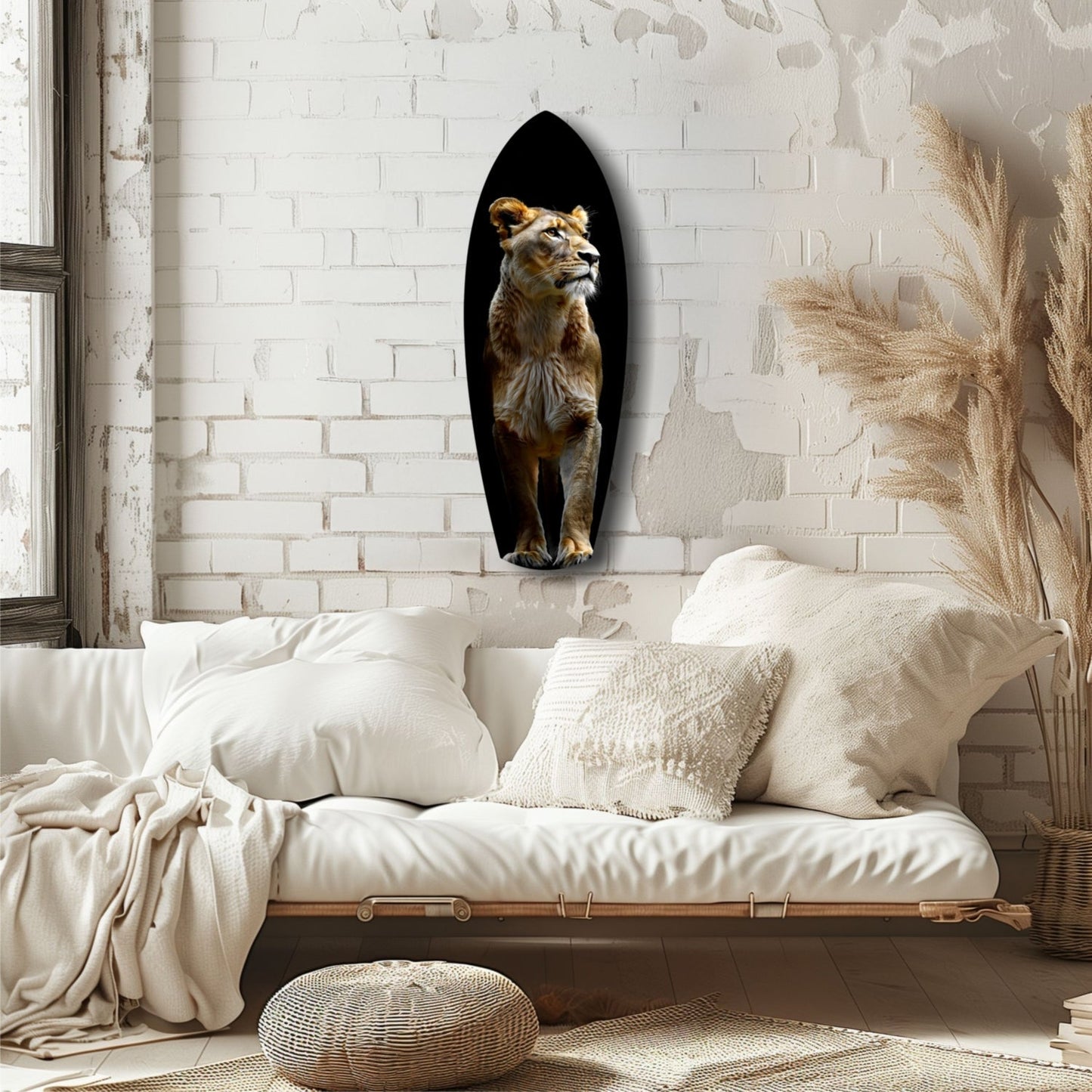 Lioness Glass Wall Art