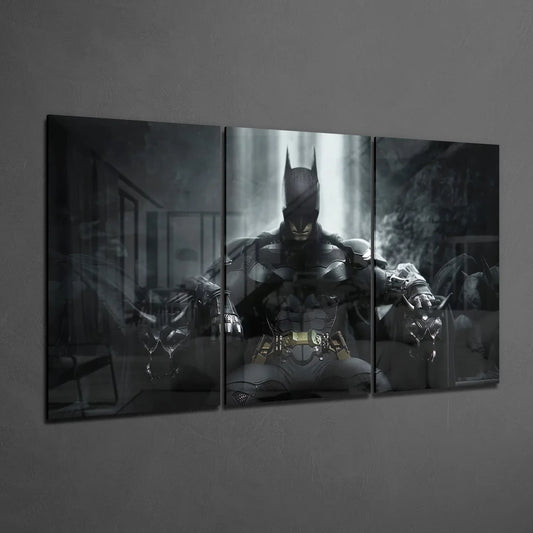 Iconic Batman Mega Glass Wall Art - LUXARTDECO