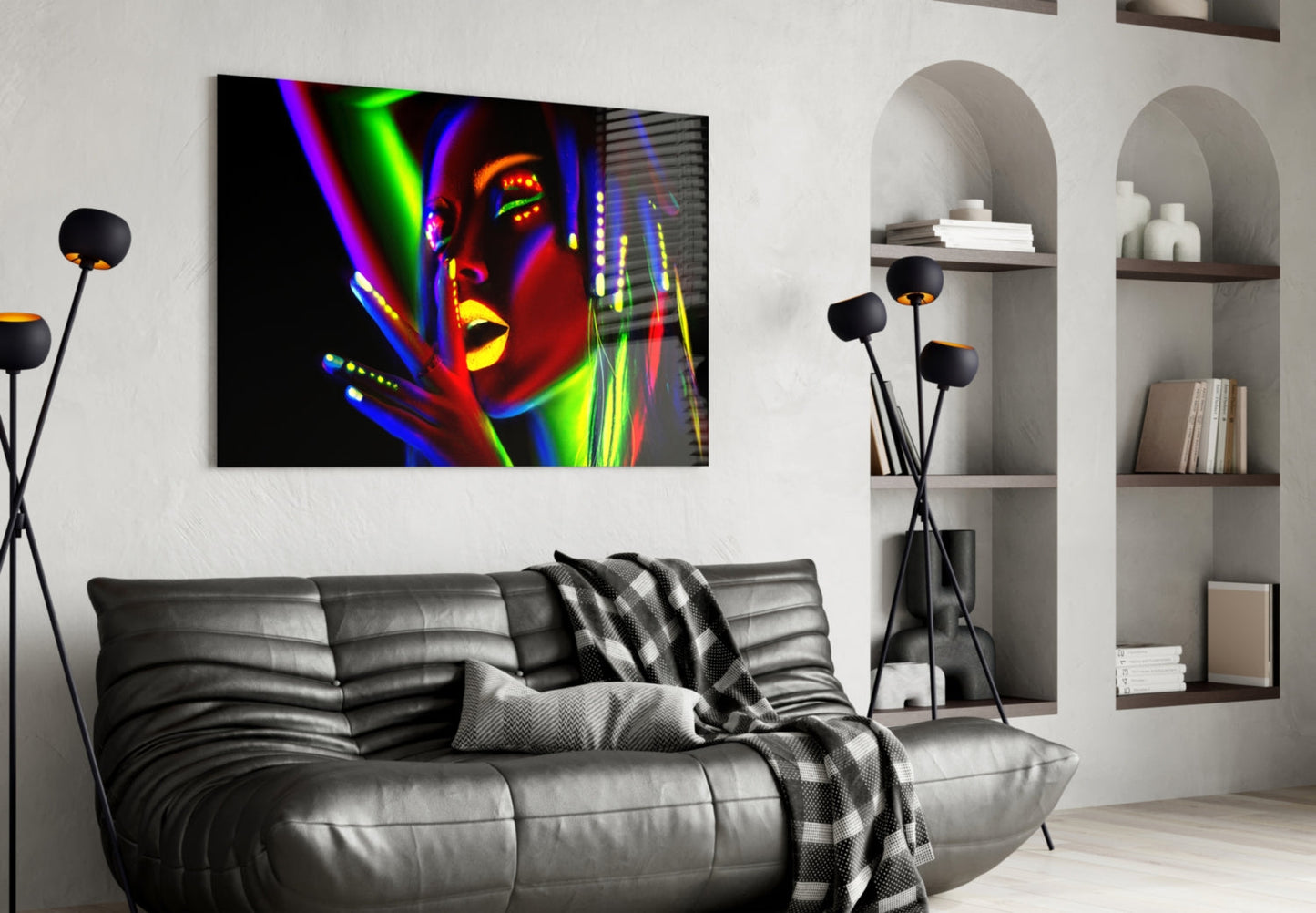 Female Portrait 28 Glass Wall Art