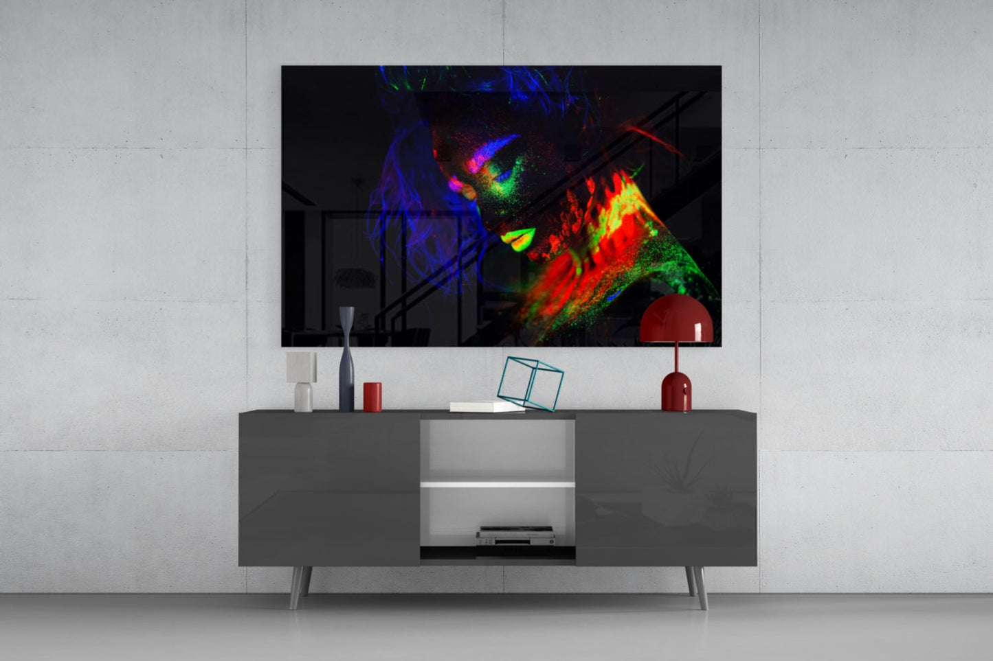 Female Portrait 32 Glass Wall Art