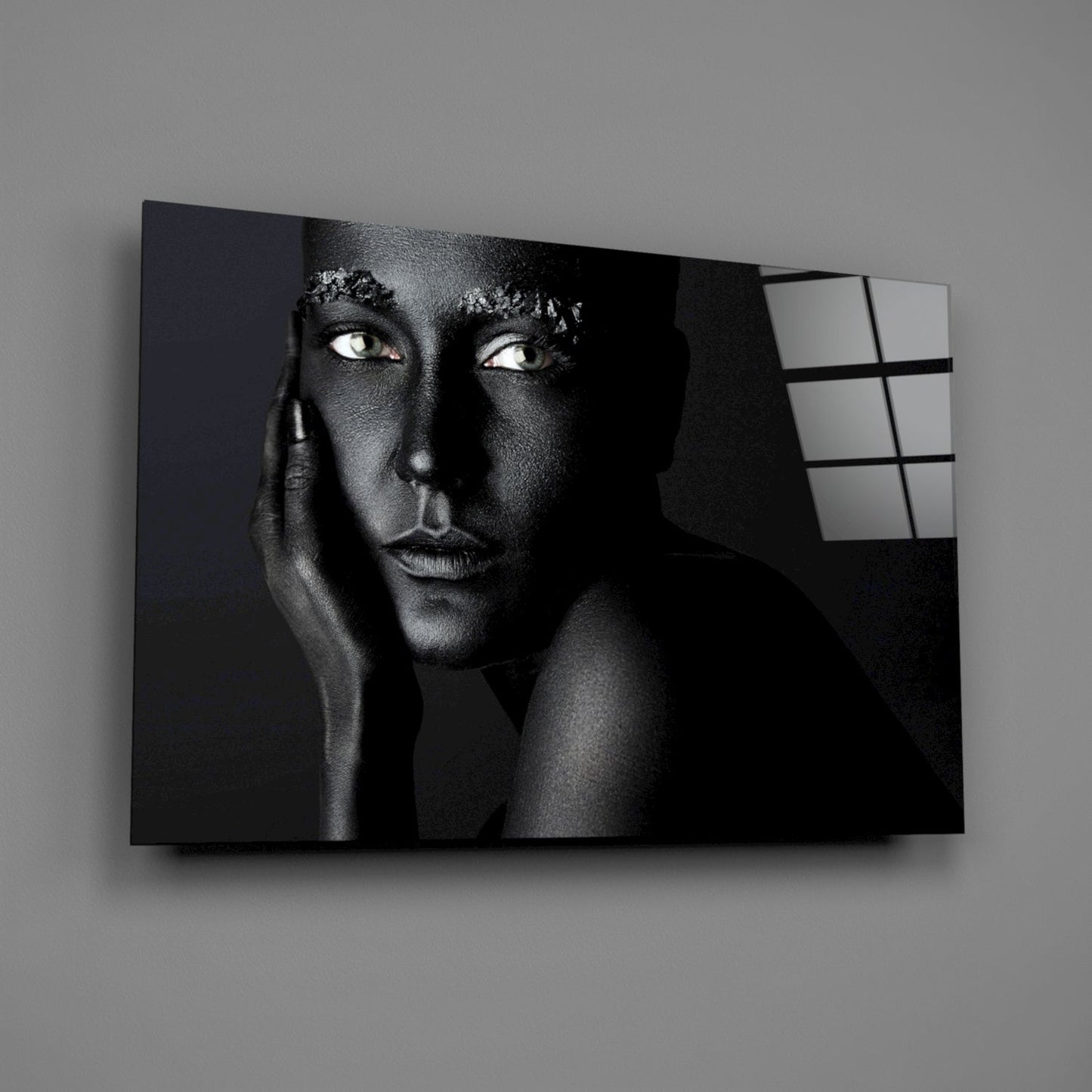 Woman Portrait 37 Glass Wall Art