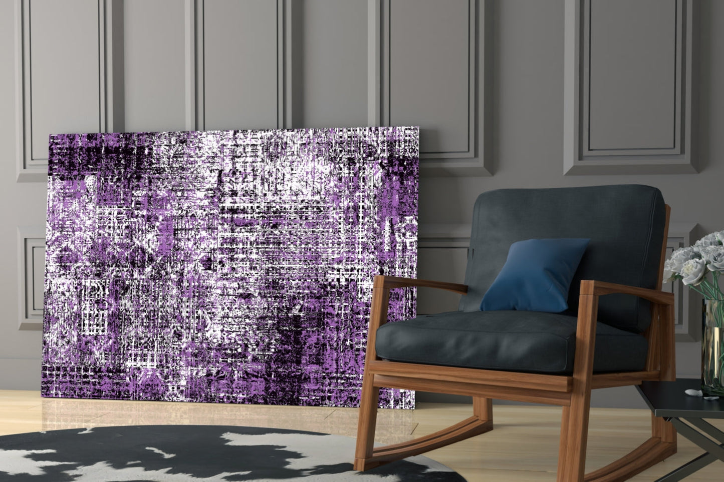 Abstract Glass Wall Art