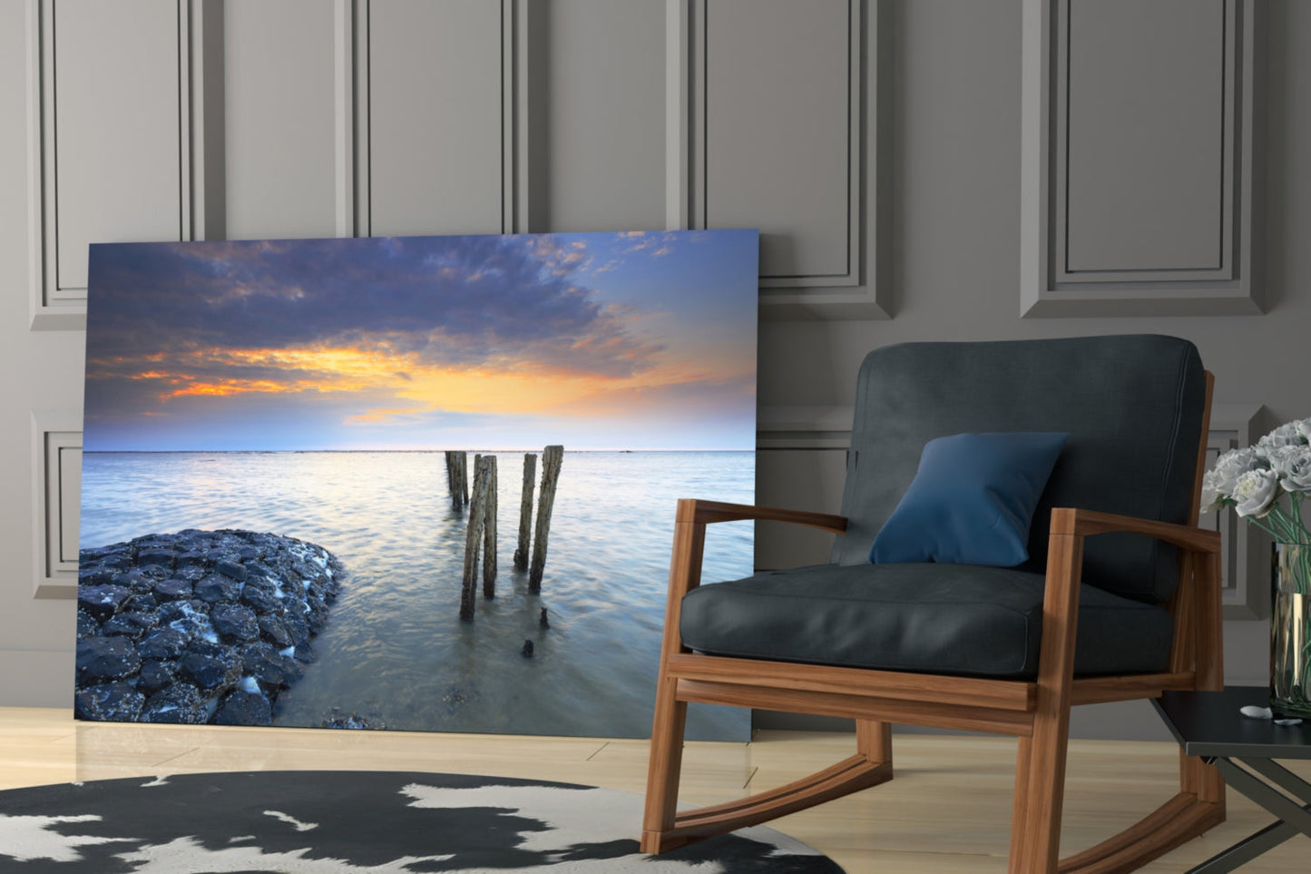 Sea Landscape Glass Wall Art