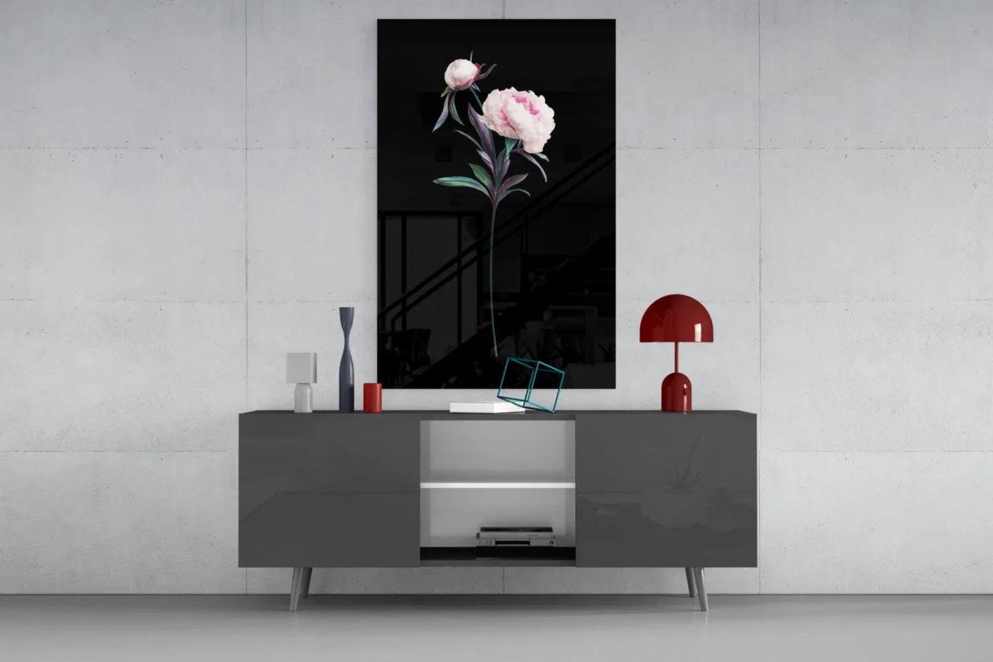 Flower Glass Wall Art - LUXARTDECO