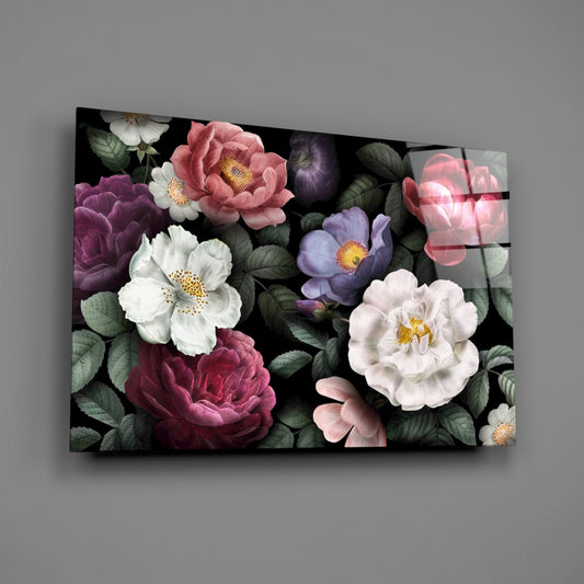 Floral Glass Wall Art