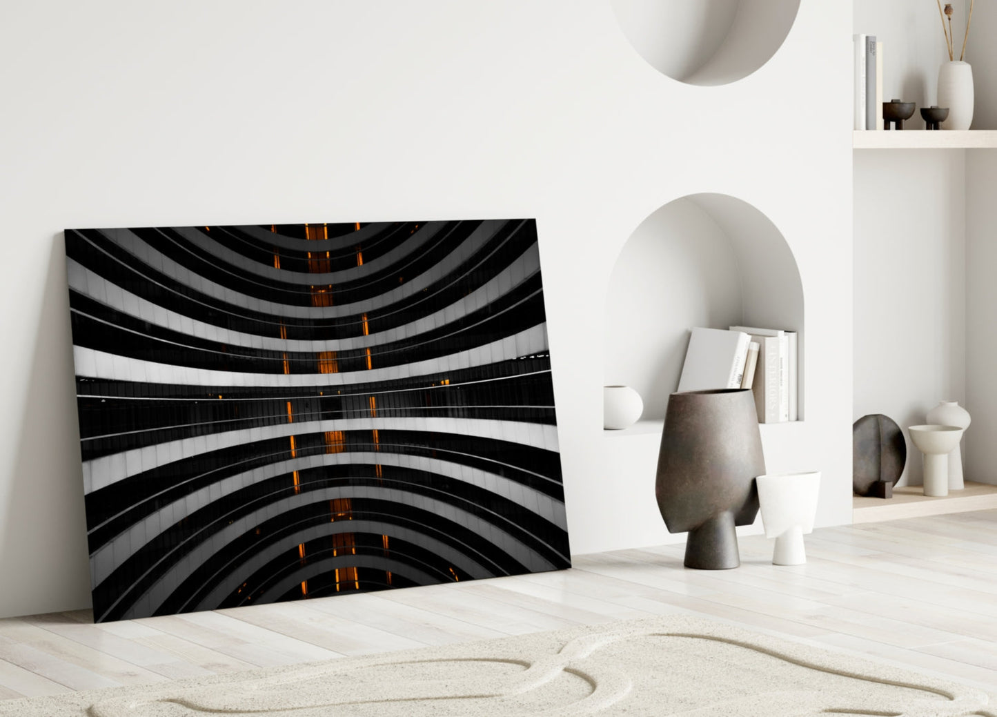 Interesting Architectural Glass Wall Art
