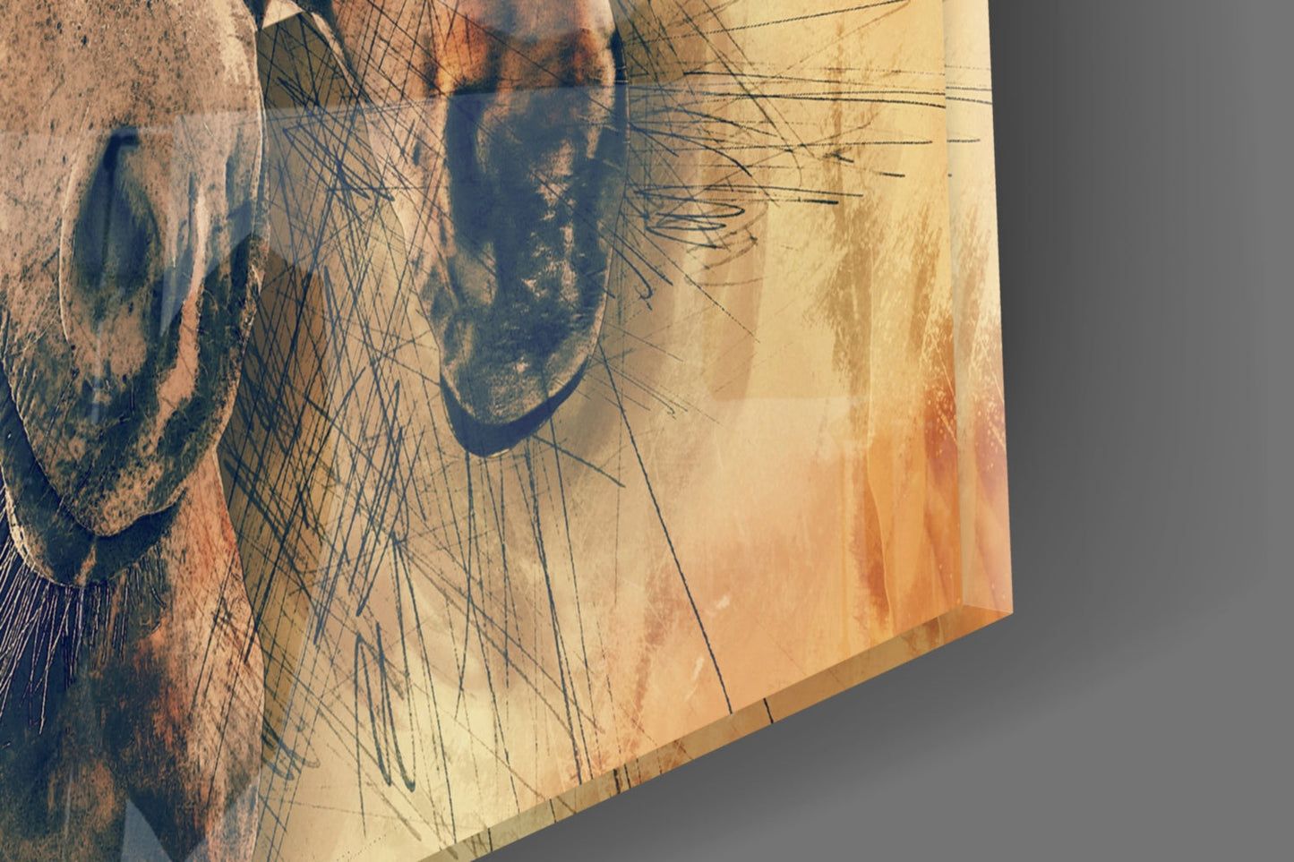 Horses Glass Wall Art
