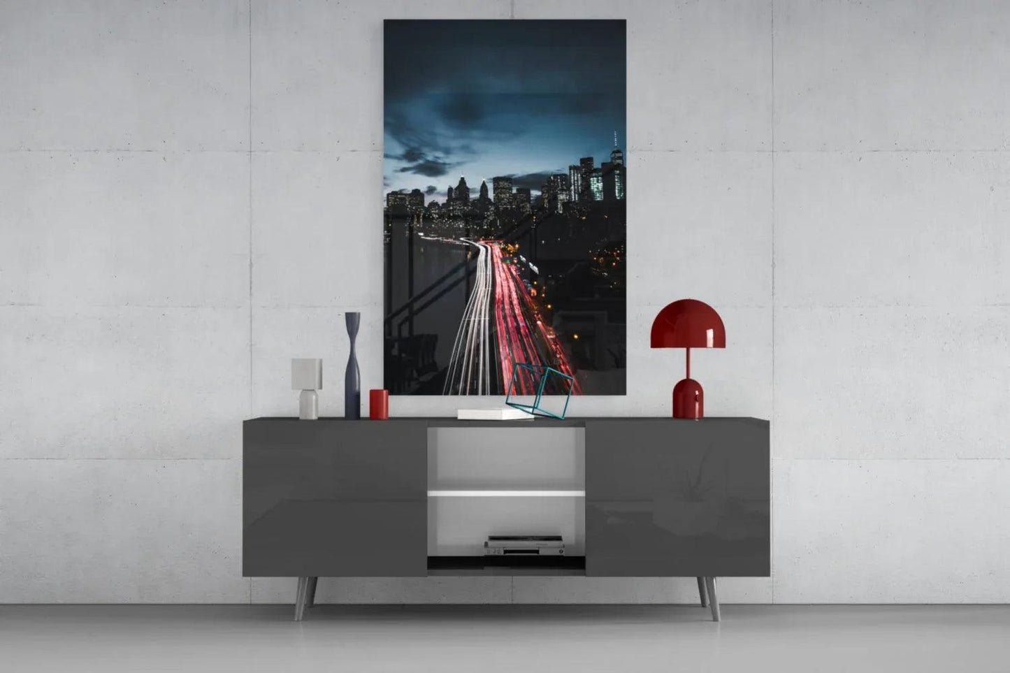 City Landscape Glass Wall Art - LUXARTDECO