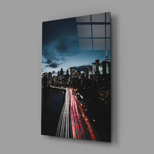 City Landscape Glass Wall Art - LUXARTDECO