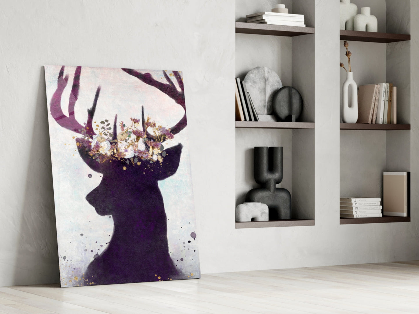 Deer Glass Wall Art